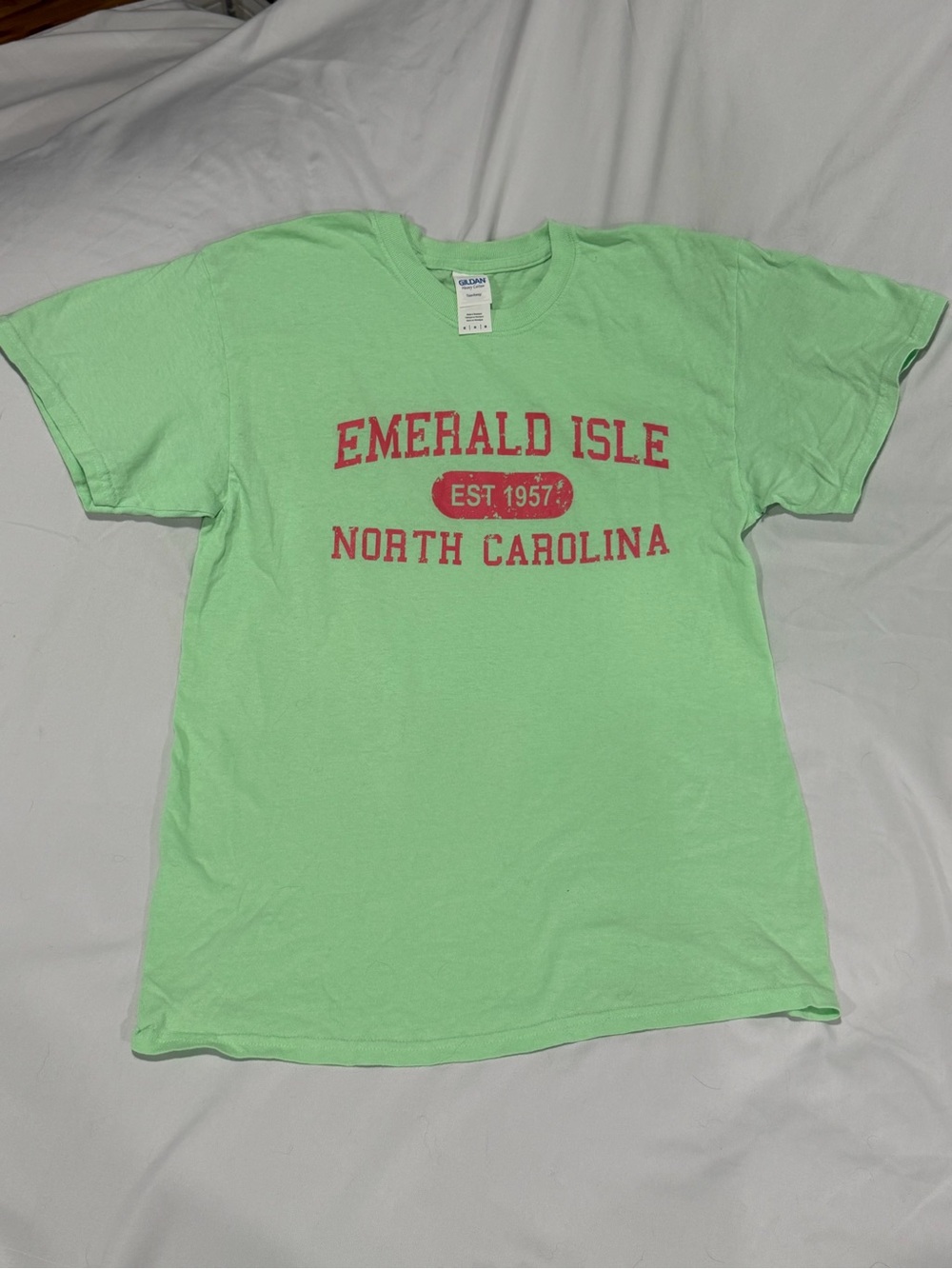 Mint Green 'Emerald Isle North Carolina' Graphic Tee